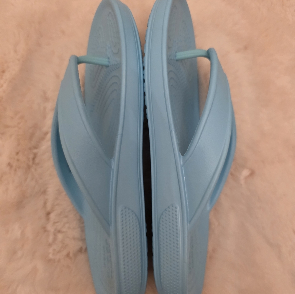 Crocs Blue Flip Flops - Picture 2 of 6